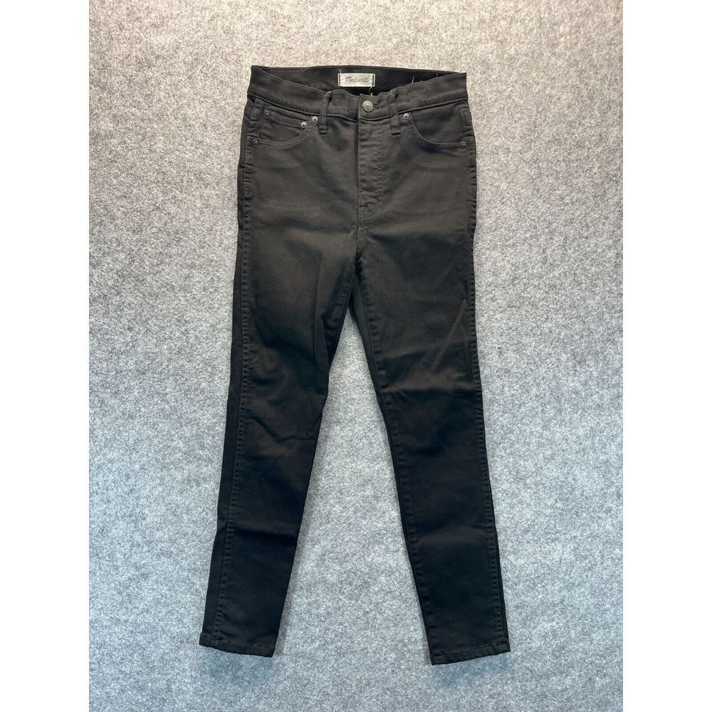 Madewell Jeans Women's 27 10 Inch High Rise Black Skinny Stretch Denim